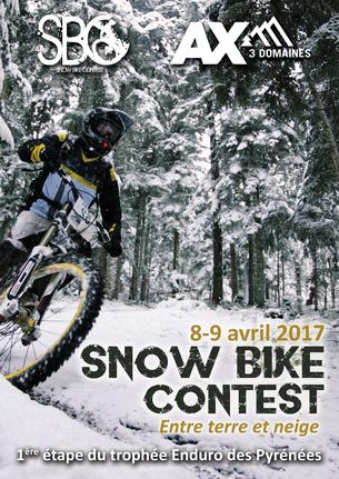 Affiche Snow Bike Contest 2017 - 8/9 avril 2017