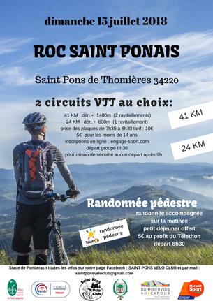 Affiche Roc Saint Ponais 2018 - 15 juillet 2018