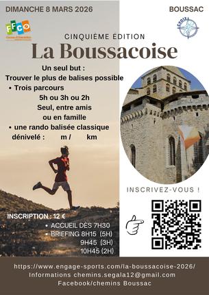 Affiche La Boussacoise 2026 - 8 mars