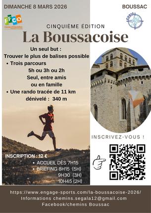 Affiche La Boussacoise 2026 - 8 mars
