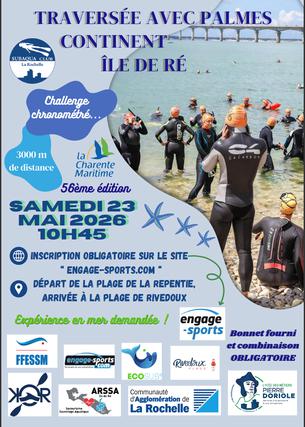 Affiche Traversée Continent-Ile de Ré - 23 Mai