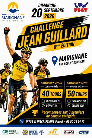 Affiche 6ème Challenge JEAN GUILLARD - 20 septembre