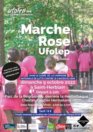 Affiche Marche Rose UFOLEP - 9 October 2022