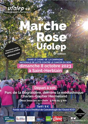 Affiche MARCHE ROSE UFOLEP 2023 - 8 October