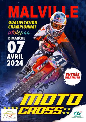 Affiche Inscription championnat 2024 et moto-cross VUE - 7 avril
