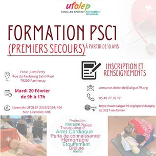 Affiche Formation PSC1 - 20 February