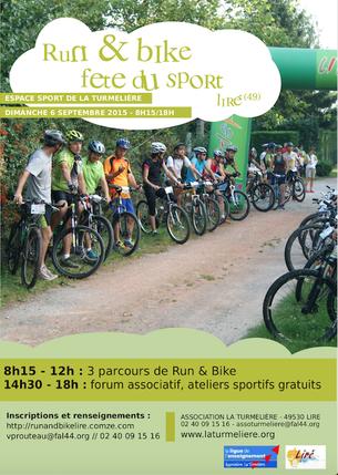 Affiche 5ème Run and Bike de Liré - 15 décembre 2017