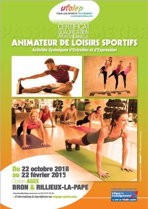 Affiche CQP Animateur en Loisirs Sportifs option AGEE - 22 Octobre 2018 -> 22 Février 2019 - 22 oct/22 fév 2018