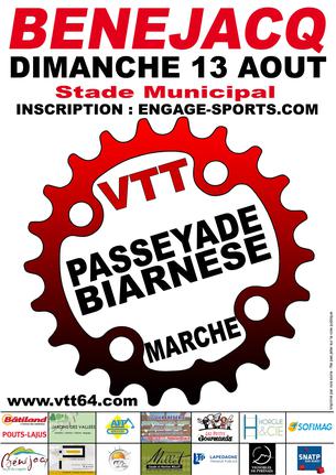 Affiche La Passeyade Biarnèse 2023 - VTT - Marche - 13 August