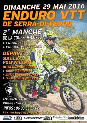 Affiche Enduro-vtt de Serra di Ferro 2016 - 29 Mai 2016
