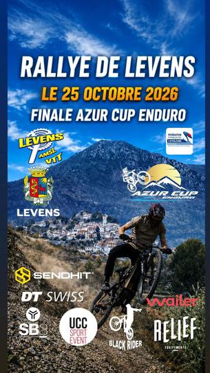 Affiche Rallye VTT de Levens 2026 – Finale de l’Azur Cup Enduro - 25 octobre