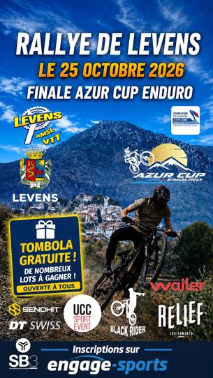 Affiche Rallye VTT de Levens 2026 – Finale de l’Azur Cup Enduro - 25 octobre
