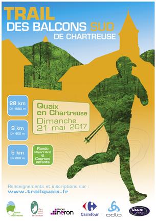 Affiche Trail des Balcons Sud de Chartreuse - 21 Mai 2017