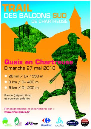 Affiche Trail des Balcons Sud de Chartreuse - 27 Mai 2018