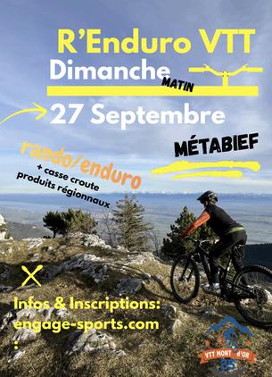 Affiche R'Enduro VTT - 27 septembre